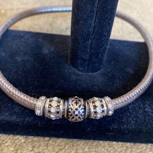 Brighton Woodstock  magnetic bracelet with five beads